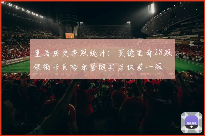 皇马历史夺冠统计：莫德里奇28冠领衔卡瓦哈尔紧随其后仅差一冠